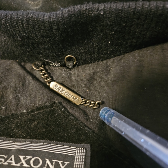 Saxony Collection - Men's  Black Heavyweight Long Leather Jacket Size M - Picture 10 of 16